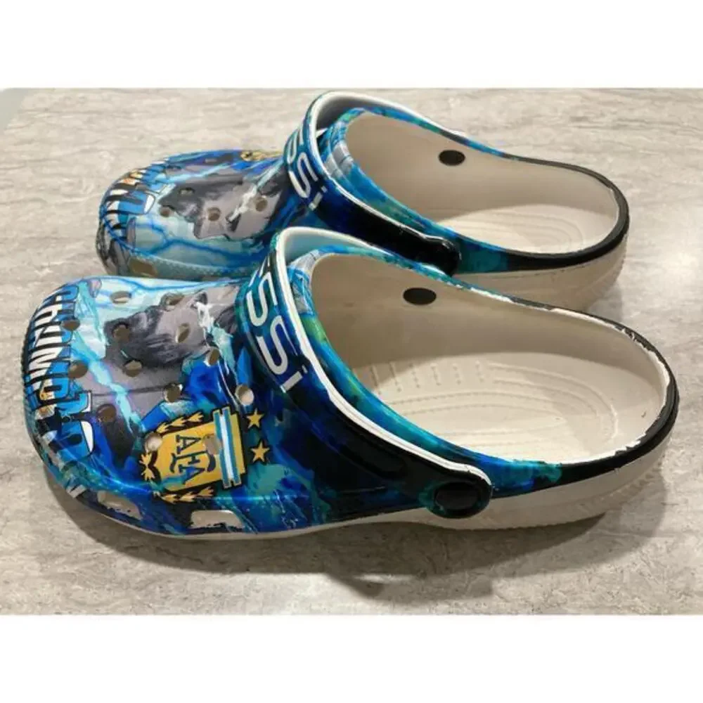 Lionel Messi Champions‎ Unisex Waterproof Clog Shoes Multicolor Casual 10.5 44